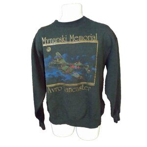 Vintage Avro Lancaster Bomber Sweatshirt British Air Force WW2 Large